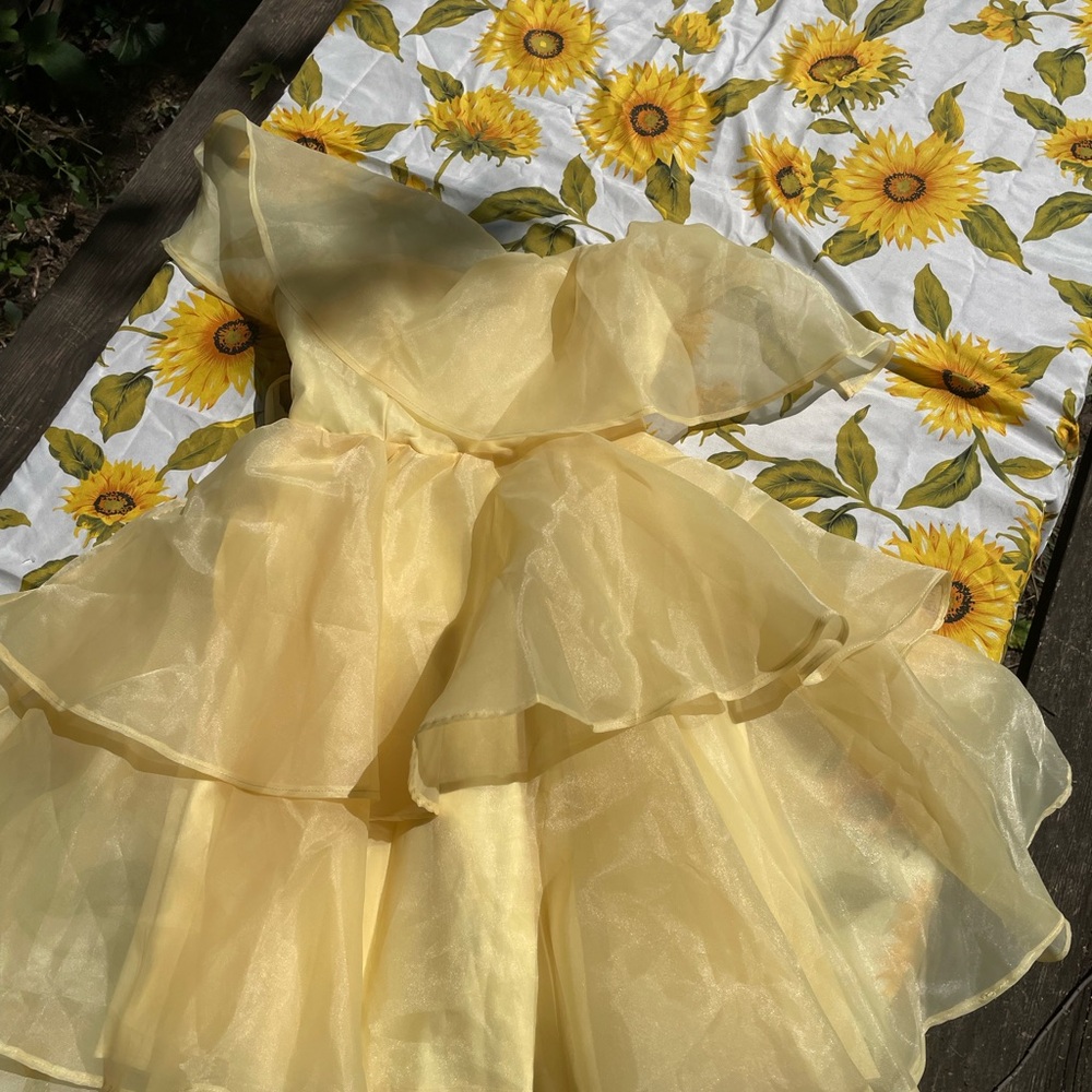 Hello Molly Butter Yellow Tulle Mini Dress